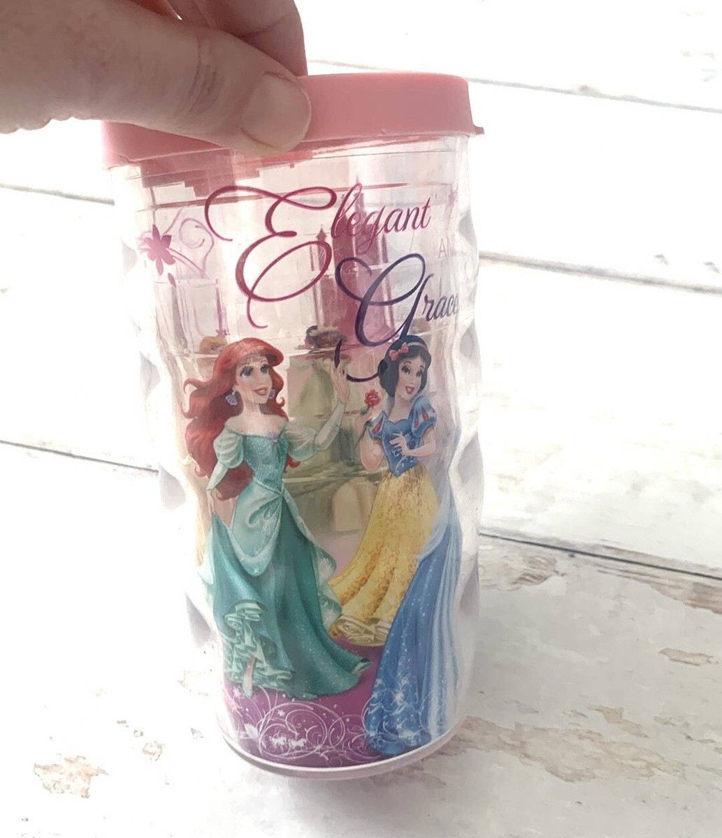 Girls Tervis Disney Princess Insulated 10oz Pink Clear Sippy Cup - Main Image