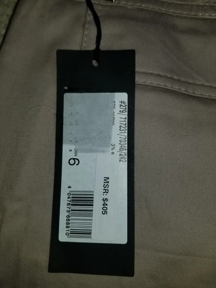 NUEVO CON ETIQUETAS $405 Pantalones Mujer-STRENESSE-GABRIELE STREHLE-ALEMANIA-pantalón Beige Cápsula-6 Foto 4 de 4