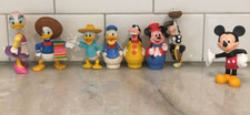 Lot Of 8 Mickey Mouse Toys From Different Years Goofy,Mickey, Donald, Duck Daisy