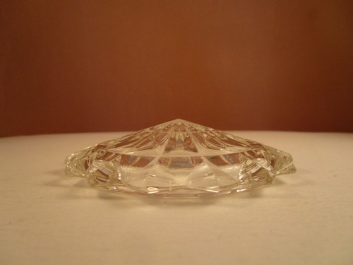 Vintage Jeannette Windsor Clear Glass Round Puff Trinket Box with Lid A - 第 11/11 張圖片