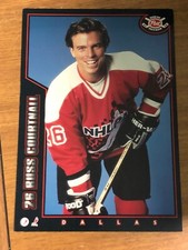 1994 POST CEREAL NHL COLLECTOR SERIES RUSS COURTNALL  12 BY 8 1/2 JUMBO PIN UP
