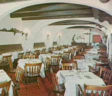 Chalet Suisse Restaurant, 48th Street, NY 1950s Vintage JPM Postcard Unposted