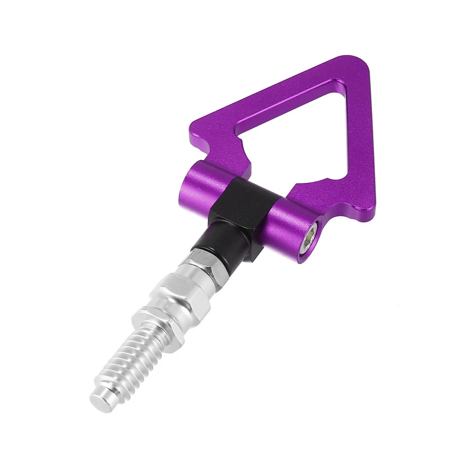 Anillo triangular gancho remolque tornillo coche de carreras para BMW 330i para Mini Cooper púrpura Foto 4 de 4