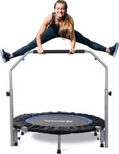 BCAN 40/48" Foldable Mini Trampoline Max Load 330lbs/440lbs, Fitness BS