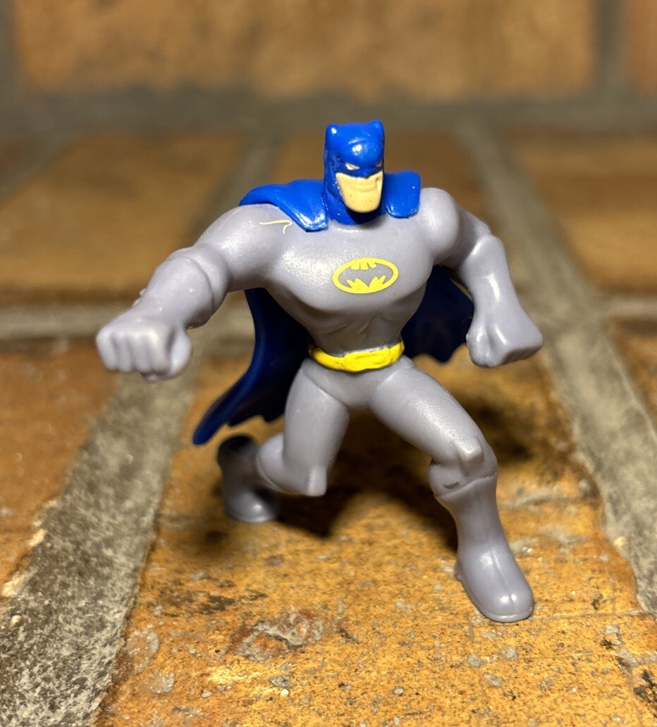2011 McDonald's Happy Meal Toy Blue Karate Chop Batman Kneeling Pose DC Comics