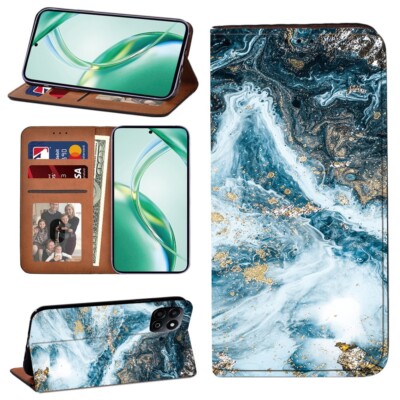 Brieftasche Ledertasche Ständer Hülle für Honor 200/Play 60 Plus/X5b/X6b/X60/X7c/X9c