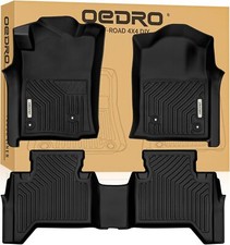 OEDRO Floor Mats Fit for Toyota Tacoma Double Cab 2005-2015, TPE All Weather