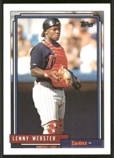 1992 Topps #585 Lenny Webster print code F*
