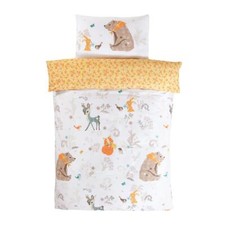 Woodland Friends Single Duvet Cover Set Children's Reversible Bedding Animals
