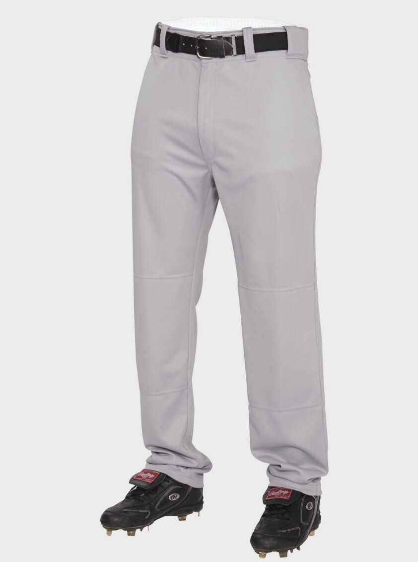 NEW Boys Rawlings Gray ProDri SEMIRELAXED BASEBALL PANTS YOUTH SMALL