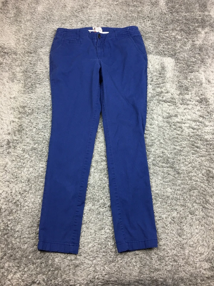 Merona Chino Pants Womens Size 6 Blue Modern Fit Stretch Slim Leg - Image 3 of 4