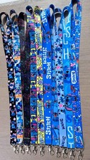 Lot 10pcs cartoon Stitch mix Lanyard Mobile Phone ID Card KeyChain Holder gifts