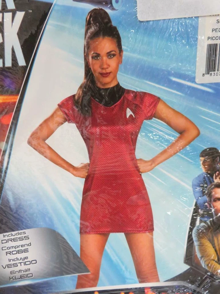 Star Trek Uhura Womens Halloween Costume Dress Red Size Small - Image 3 of 4