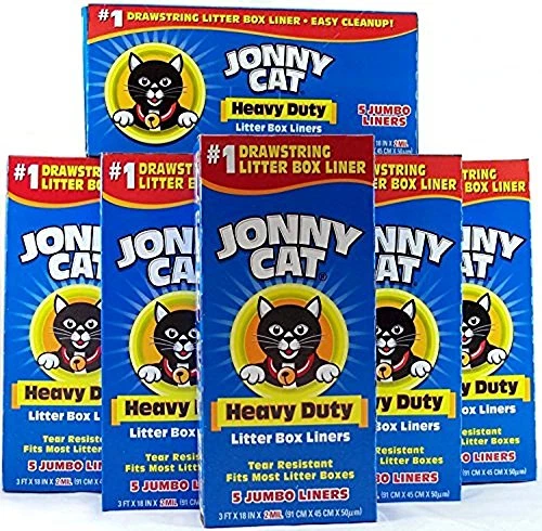 JONNY CAT Cat Litter Box Liners 5 Box Pack of 6 41334001547 eBay