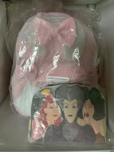 Loungefly Cinderella 70th Anniversary Dress Mini Backpack - Pink with Wallet