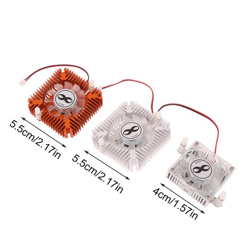 1Pc 55mm 12V PC Computer Laptop CPU VGA Video Card Cooler Graphics Card Fan - Photo 3/15
