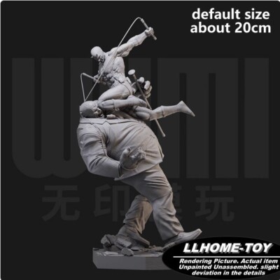 Anime Superhero Daredevil VS Kingpin Resin 3D Print GK Figure DIY Model