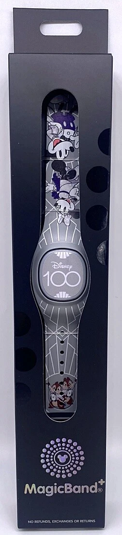 Disney MagicBand+ 100 YEARS Mickey Minnie Chip Dale Magic Band Plus Alexa -  NEW