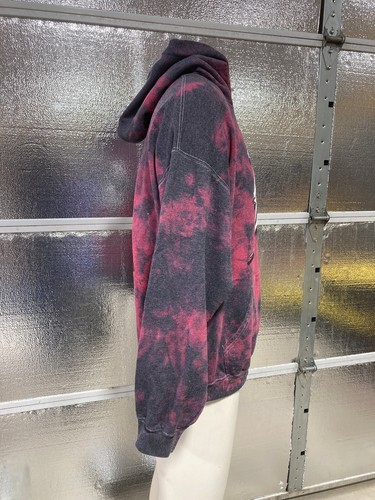 Zeds Dead Hoodie - Mens Large - Pullover Sweatshirt - Red Black Tie Dye - EDM - Picture 7 of 9