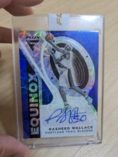 2020 Panini Flux Rasheed Wallace Equinox Scope AUTO /5 