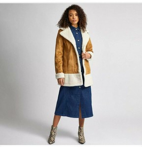 tall shearling jacket