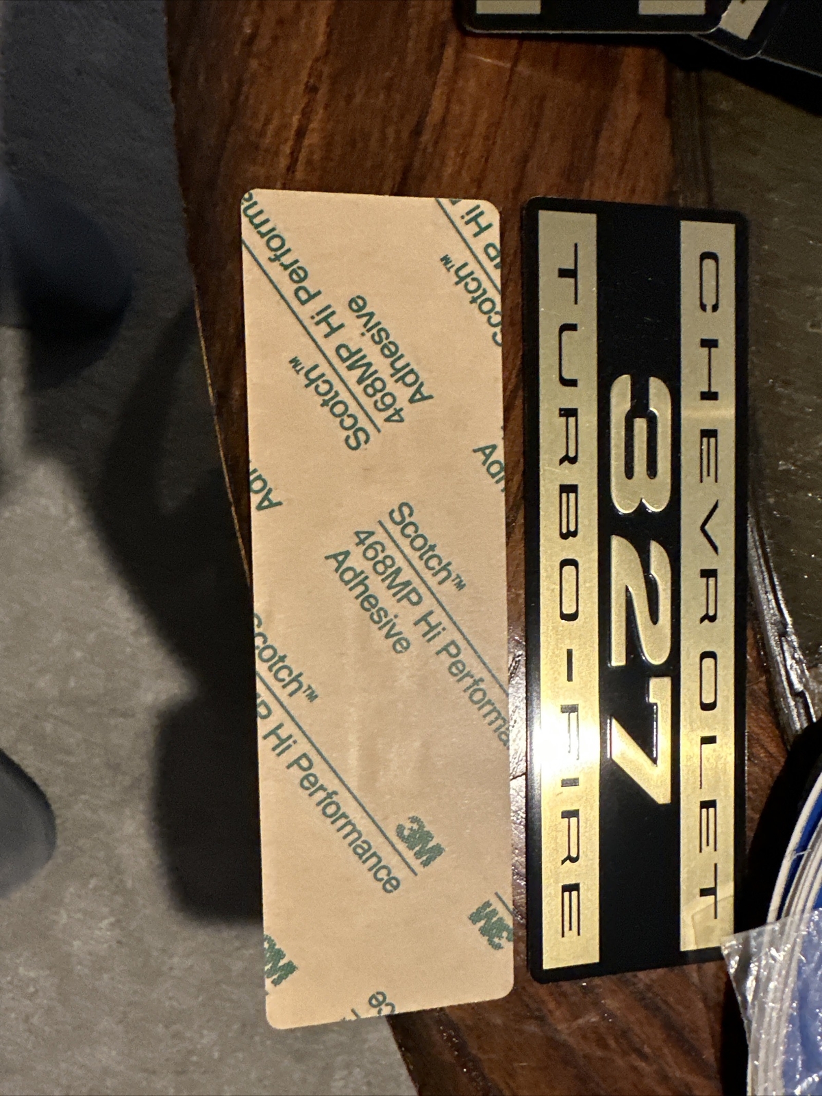 CHEVROLET CAMARO CORVETTE IMPALA 327 TURBOFIRE VALVE COVER DECALS