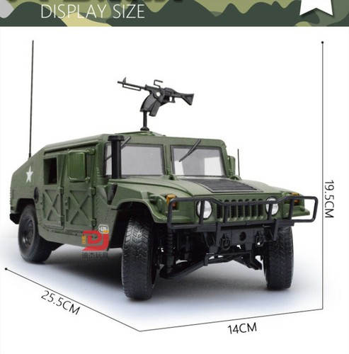 1/18 Diecast Military Hummer H1 Models Toys Armored SUV Tactical Vehicle Cars - Picture 11 of 12