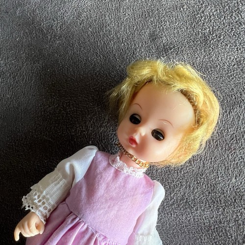 Vintage Blossom Purple Dress Close Open Eyes Dress Hat Under Clothes Rare** - Picture 14 of 14
