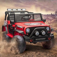 Kids Ride on Car Electric Power Wheels Jeep Truck with Remote Control Bluetooth
