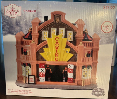 Holiday Time Vintage Victorian 2023 - Casino Ceramic House (village) -  New!