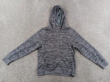 Nike Air Jordan Boys Sweater Full Zip Medium 10-12 Gray Hooded