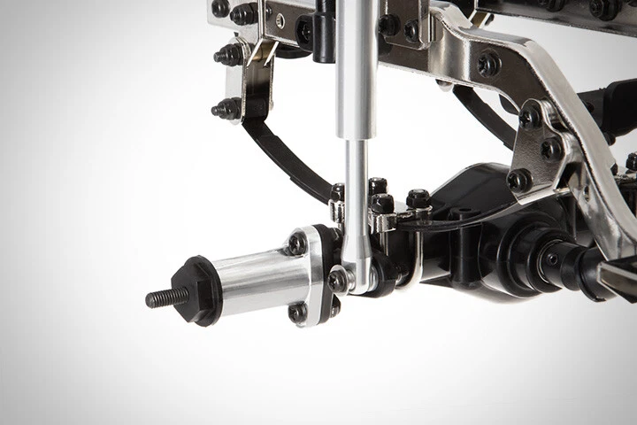 Adaptador de eje recto de aluminio Gmade GM52121S GS01 plateado (2) Sawback / Komodo Foto 2 de 2