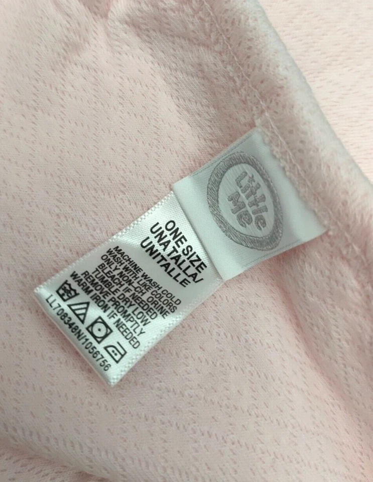 Little Me Rosa Claro Tutú Conejito Bebé Niña Manta Algodón Baile Acolchada Sólida Foto 3 de 4