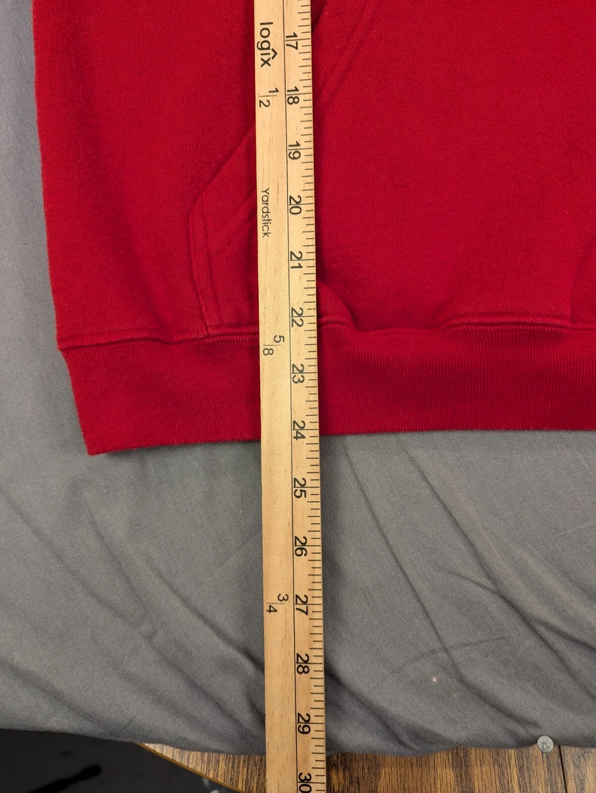 VETEMENTS Atlanta Falcons Felpa con Cappuccio Grande Pullover Giovanile Rosso NFL Abbigliamento Squadra Pile Calcio