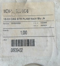 18-03 OAS STR PLNM Neon Blu Jk cable