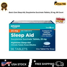 Basic Care Sleep Aid Doxylamine Succinate Tablets, 25 mg, 96 Count 11214268