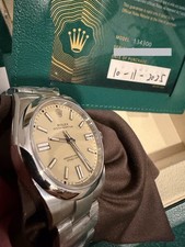NEW STICKERED 2025 PAPERS Rolex Oyster Perpetual BEIGE Beige 41MM 134300 BOX 6