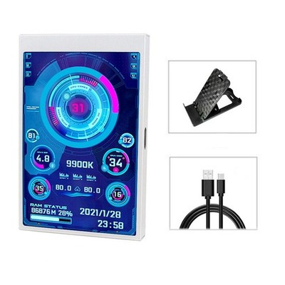 Benutzerfreundliches Setup mit einem kompakten 3 5 Zoll Monitor für Systemeinbl