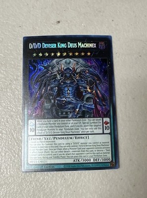 YUGIOH D/D/D Deviser King Deus Machinex MP23-EN023 PRISMATIC SECRET RARE NM