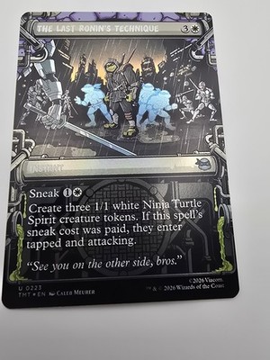 The Last Ronin's Technique (Showcase) Teenage Mutant Ninja Turtles Foil