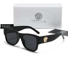 Men's Versacee Square Sunglasses Women’s glasses outdoors Riding Fashion + Box