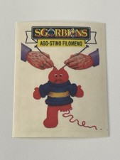 1990 Sgorbions Holidays Clear Needled Nina / Knittin’ Brittany Garbage Pail Kids