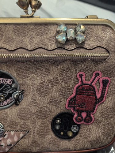 Bolso de Mano Coach X Keith Harring Cuero Recortado Recubierto Canves - Imagen 3 de 22