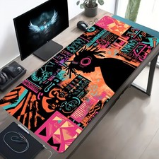 1pc Large-sized Esports Gaming Mouse Pad Featuring a Character with Headphones