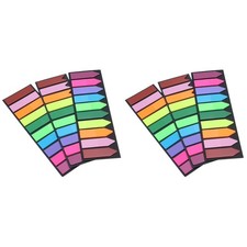 Set of 2 Self-stick Notes Transparent Sticky Tabs Highlighter Stickers