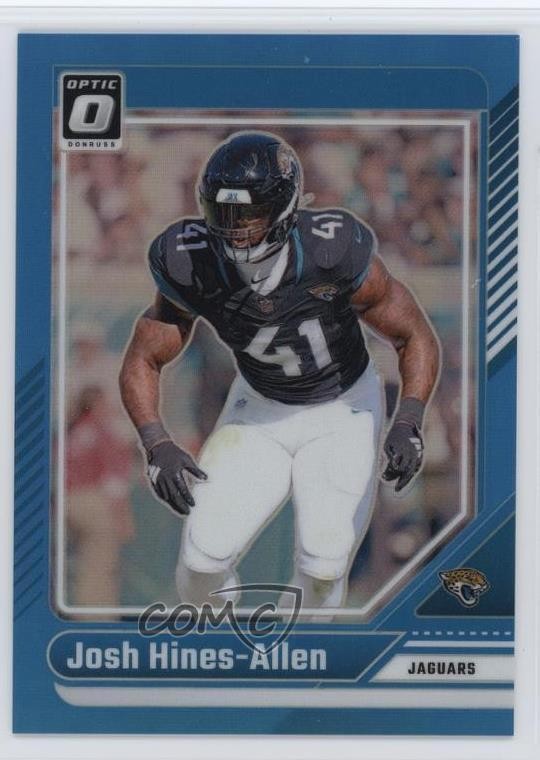 2024 Panini Donruss Optic Aqua Prizm 264/299 Josh Hines-Allen #93 19l7