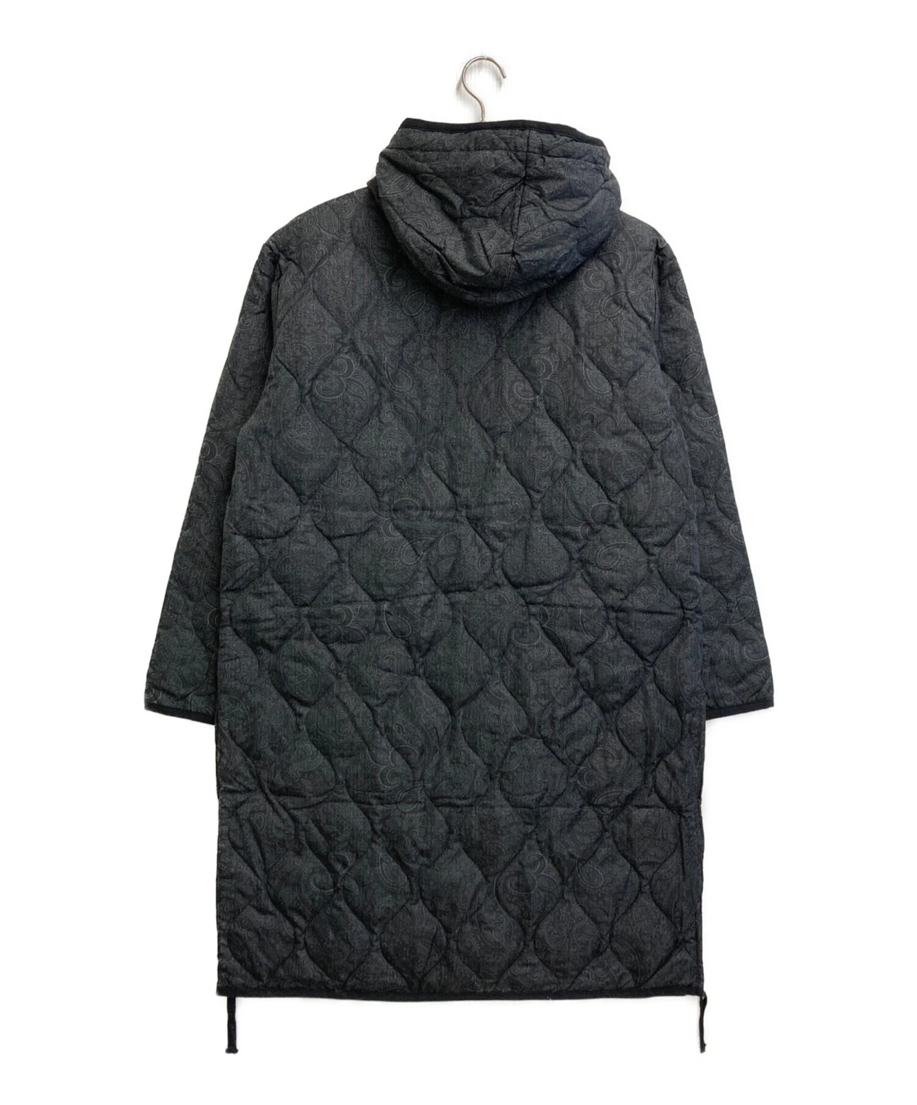TAION Military Hooded Down Coat Men's Size L Black/Gray NWT - product detail image 2