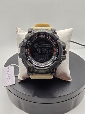 Activa X Invicta Digital Men's Watch - 56mm, Beige (ACW8020-002) - NIB