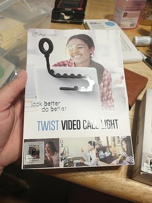 Digi Power Twist Video Call Light for Computer Tablet Laptop Ring Light Adjusts