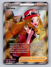serena full art pokemon card SERENA # 193/195 PSA 8 Full Art TRAINER Silver Tempest Pokemon